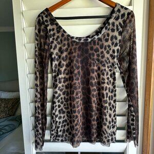 INC Leopard Print top